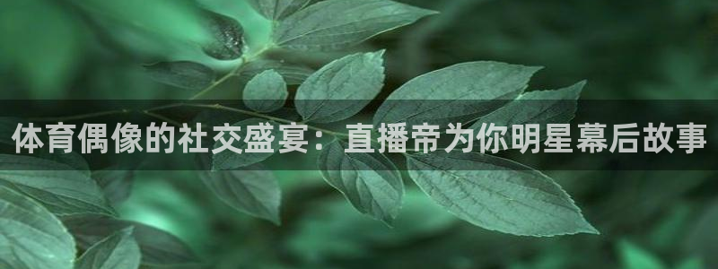 体育偶像的社交盛宴：直播帝为你明星幕后故事