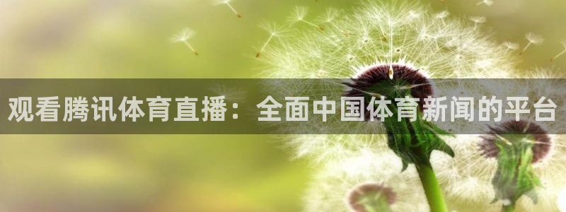 观看腾讯体育直播：全面中国体育新闻的平台