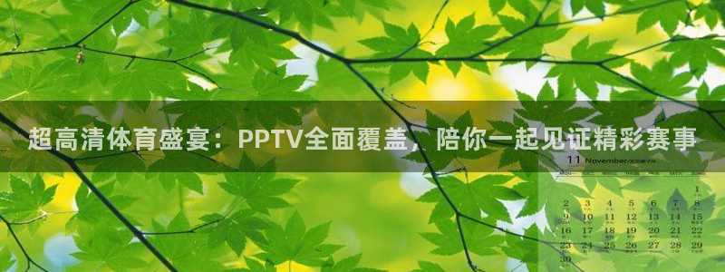 超高清体育盛宴：PPTV全面覆盖，陪你一起见证精彩赛事